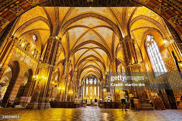 matthias church - budapest basilica stock pictures, royalty-free photos & images
