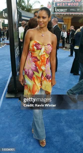 Actress Garcelle Beauvais-Nilon attends the premiere of 20th Century Fox's "I, Robot" at the Village Theater on July 7, 2004 in Los Angeles,...