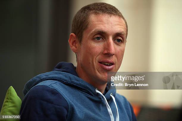 Dan Martin of Ireland and Etixx-Quick Step chats to the media ahead of the 2016 Tour of Oman on February 15, 2016 in Muscat, Oman. The six stage Tour...