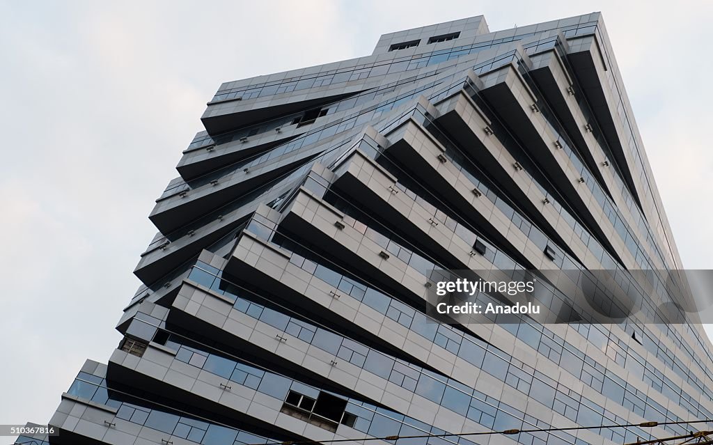 Twisted building In China