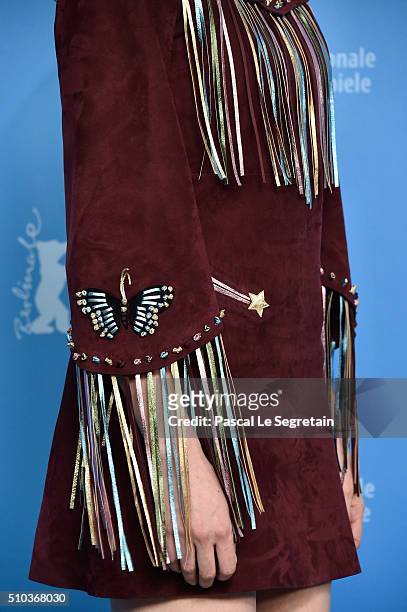 Actress Greta Gerwig,detail, attends the 'Maggie's Plan' photo call during the 66th Berlinale International Film Festival Berlin at Grand Hyatt Hotel...