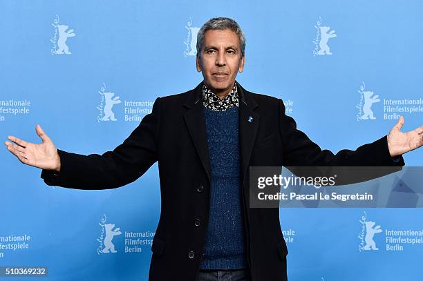 Director Rachid Bouchareb attends the 'Road to Istanbul' photo call during the 66th Berlinale International Film Festival Berlin at Grand Hyatt Hotel...