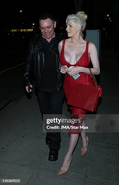 Courtney Stodden and Doug Hutchison are seen on February 14, 2016 Los Angeles, CA.