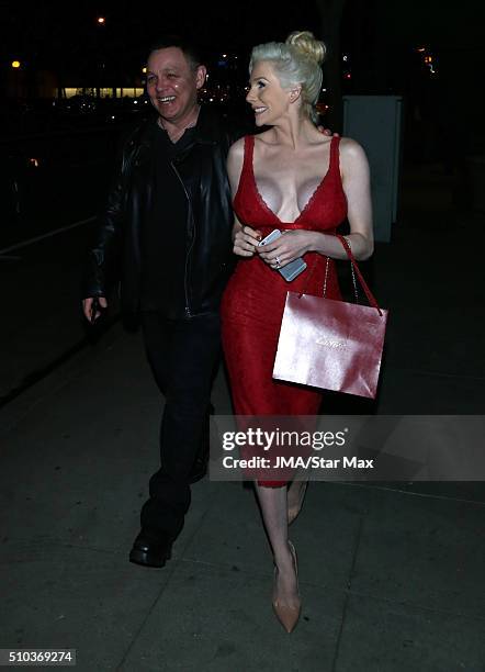 Courtney Stodden and Doug Hutchison are seen on February 14, 2016 Los Angeles, CA.