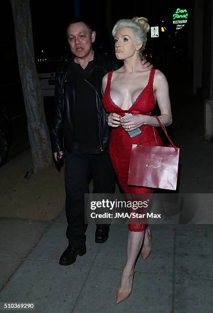 Courtney Stodden and Doug Hutchison are seen on February 14, 2016 Los Angeles, CA.