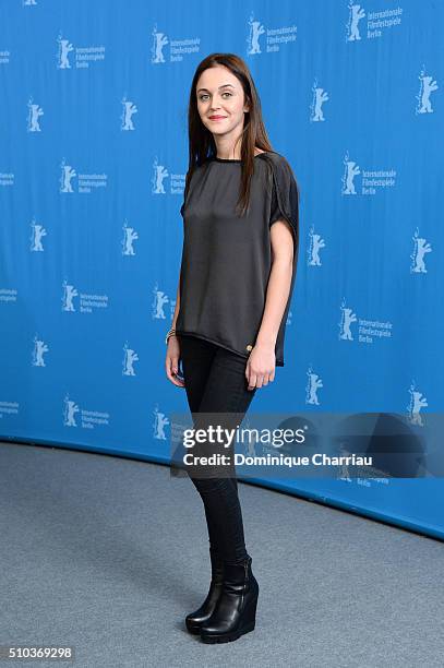 Actress Pauline Burlet attends the 'Road to Istanbul' photo call during the 66th Berlinale International Film Festival Berlin at Grand Hyatt Hotel on...