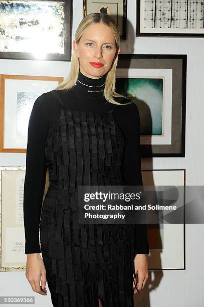 Karolina Kurkova attends the Misha Nonoo X Amber Venz Box Dinner on February 14, 2016 in New York City.