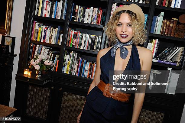 Cleo Wade attends the Misha Nonoo X Amber Venz Box Dinner on February 14, 2016 in New York City.