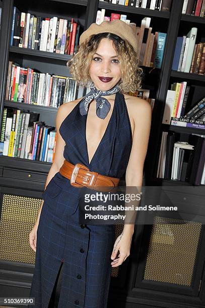 Cleo Wade attends the Misha Nonoo X Amber Venz Box Dinner on February 14, 2016 in New York City.