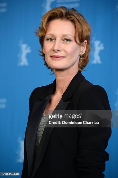 Actress Astrid Whettnall attends the 'Road to Istanbul' photo call during the 66th Berlinale International Film Festival Berlin at Grand Hyatt Hotel...
