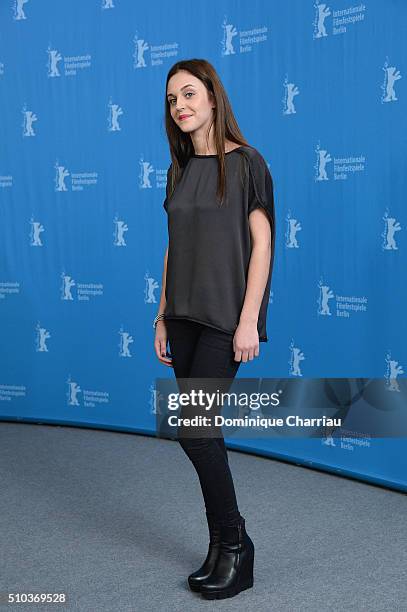 Actress Pauline Burlet attends the 'Road to Istanbul' photo call during the 66th Berlinale International Film Festival Berlin at Grand Hyatt Hotel on...