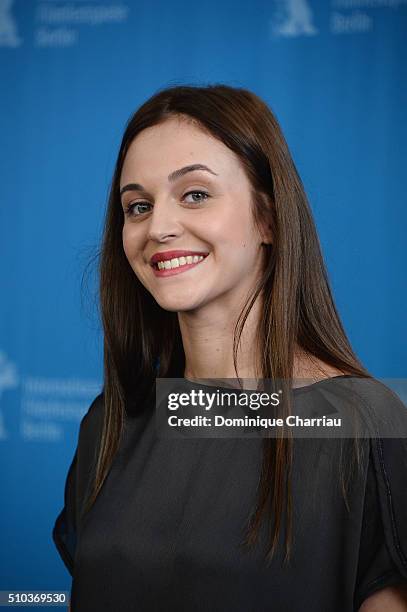 Actress Pauline Burlet attends the 'Road to Istanbul' photo call during the 66th Berlinale International Film Festival Berlin at Grand Hyatt Hotel on...