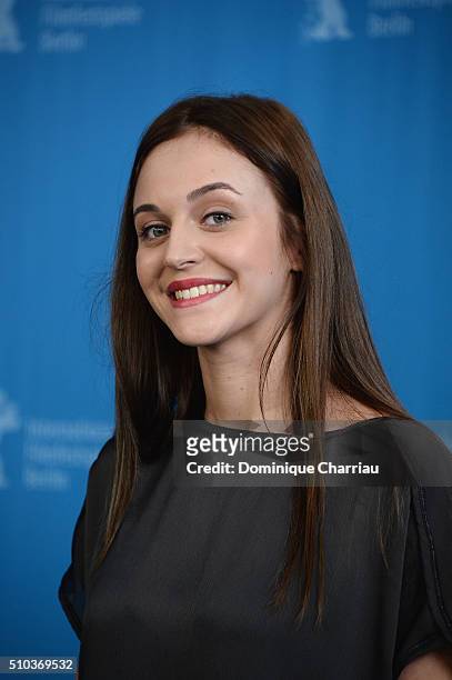 Actress Pauline Burlet attends the 'Road to Istanbul' photo call during the 66th Berlinale International Film Festival Berlin at Grand Hyatt Hotel on...