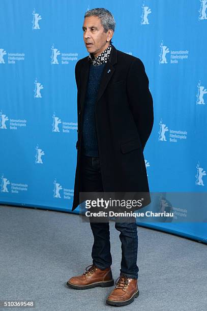Director Rachid Bouchareb attends the 'Road to Istanbul' photo call during the 66th Berlinale International Film Festival Berlin at Grand Hyatt Hotel...