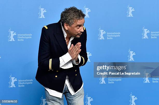 Actor Abel Jafri attends the 'Road to Istanbul' photo call during the 66th Berlinale International Film Festival Berlin at Grand Hyatt Hotel on...