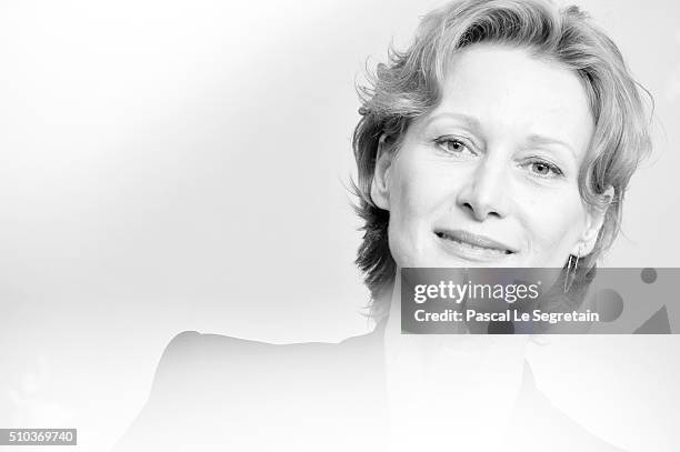 An alternative view on actress Astrid Whettnall attending the 'Road to Istanbul' photo call during the 66th Berlinale International Film Festival...