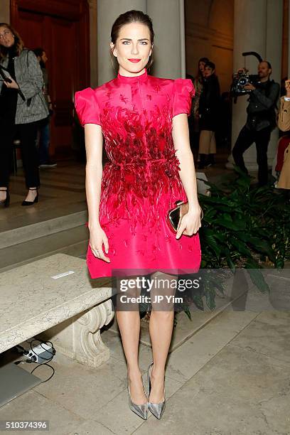 Actress Karla Souza attends the Carolina Herrera Fall 2016 fashion show during New York Fashion Week on February 15, 2016 in New York City.