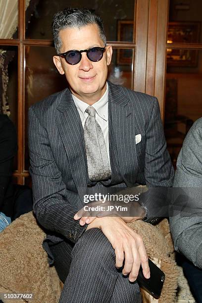 Stefano Tonchi attends the Carolina Herrera Fall 2016 fashion show during New York Fashion Week on February 15, 2016 in New York City.