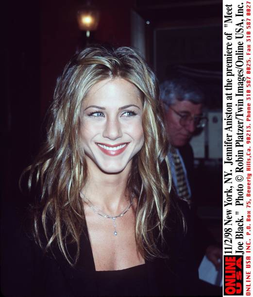 New York, Ny. Jennifer Aniston At The Premiere Of "Meet Joe Black," Starring Brad Pitt.