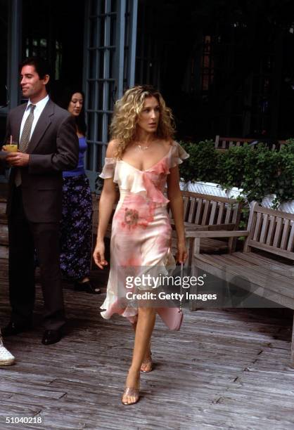 Actress Sarah Jessica Parker Stars As Carrie In The Hbo Comedy Series "Sex And The City" The Third Season.