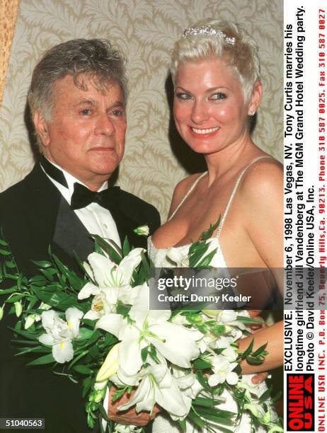 November 6, 1998 Las Vegas, Nv. Exclusive Tony Curtis Marries His Longtime Girlfriend Jill Vandenberg.