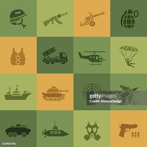 illustrations, cliparts, dessins animés et icônes de icônes de guerre - attaque militaire