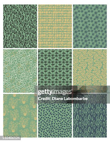 Hand Drawn Doodled Elements Pattern Backgrounds. Hand Drawn Doodled Elements Pattern Backgrounds.
