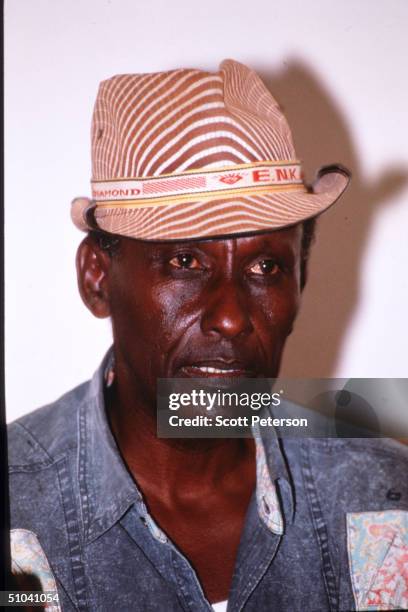 Mohammed Farah Aidid Stands June 15, 1992 In Sudan. Aidid, The Militia Leader Who Helped Draw Somalia Into Years Of Civil War, Famine And Anarchy Was...