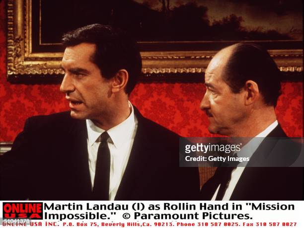 Martin Landau As Rollin Hand In The Television Series, "Mission Impossible."
