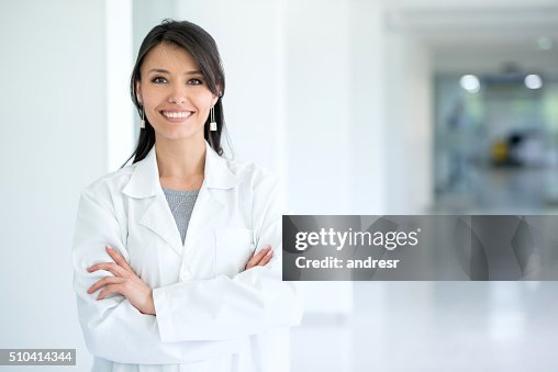 Female doctor at the hospital Female doctor at the hospital