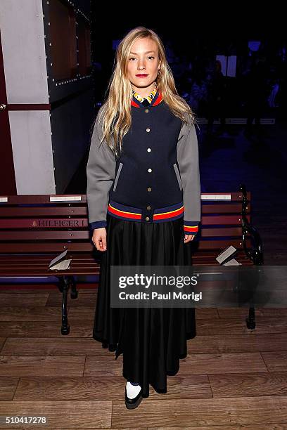 Stylist Kate Foley attends the Tommy Hilfiger Women's fashion show during Fall 2016 New York Fashion Week at Park Avenue Armory on February 15, 2016...