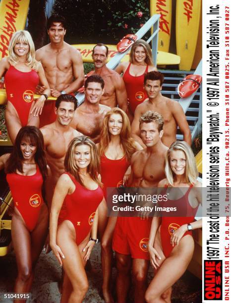 The Cast Of The Hit Television Series "Baywatch"