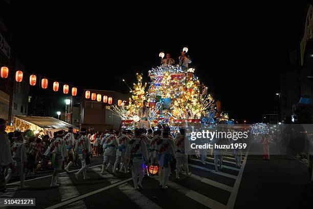 kurosaki gion yamakasa - mikoshi stock pictures, royalty-free photos & images