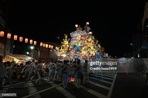 kurosaki gion yamakasa - mikoshi - fotografias e filmes do acervo