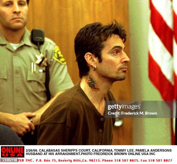 Malibu Ca Tommy Lee Appears At Malibu Municipal Court Accused Of Attacking Wife Pamela Lee