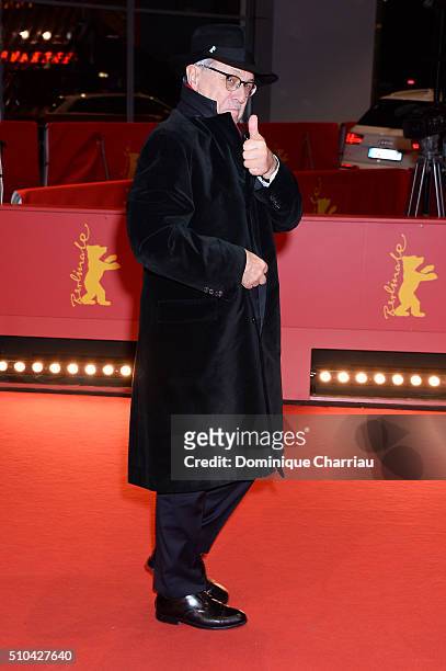 Festival director Dieter Kosslick attends the 'Crosscurrent' premiere during the 66th Berlinale International Film Festival Berlin at Berlinale...