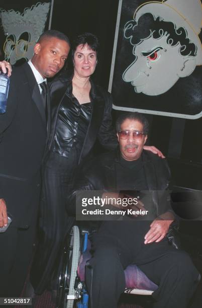 Hollywood, Ca. Richard Pryor With D.L. Hughley And His Manager And Ex-Wife, Jennifer Lee At The Post-Party For The 1999 American Comedy Awards.