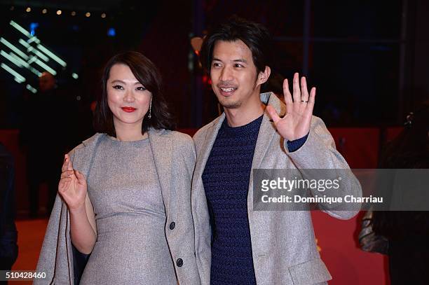 Guests attend the 'Crosscurrent' premiere during the 66th Berlinale International Film Festival Berlin at Berlinale Palace on February 15, 2016 in...
