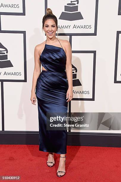 Personality Liz Hernandez attends The 58th GRAMMY Awards at Staples Center on February 15, 2016 in Los Angeles, California.