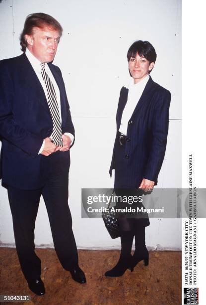 New York City Donald Trump Out On The Town With Ghislaine Maxwell