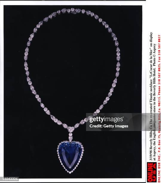 Beverly Hills, Ca The Re-Created Titanic Necklace "Le Coeur De La Mer" On Display At Asprey, The English Companies Store In The Beverly Hills Hotel.