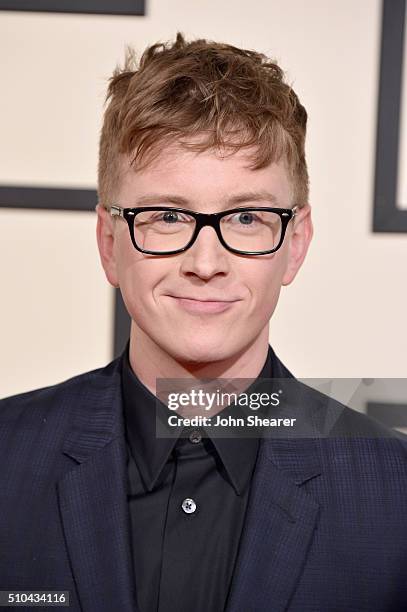 Internet personality Tyler Oakley attends The 58th GRAMMY Awards at Staples Center on February 15, 2016 in Los Angeles, California.