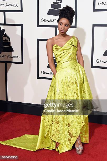 Singer Lianne La Havas attends The 58th GRAMMY Awards at Staples Center on February 15, 2016 in Los Angeles, California.