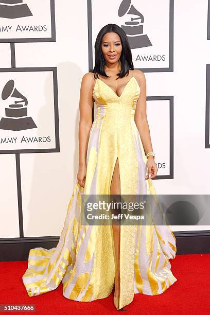 Personality Vanessa Simmons attends The 58th GRAMMY Awards at Staples Center on February 15, 2016 in Los Angeles, California.