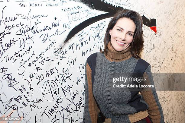 Model Adriana Abascal attends at AOL Studios In New York on February 15, 2016 in New York City.