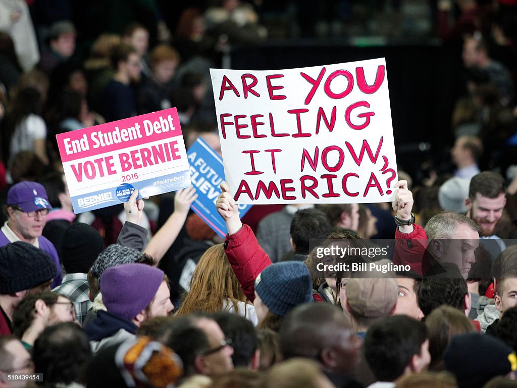 Bernie Sanders Campaigns In Michigan