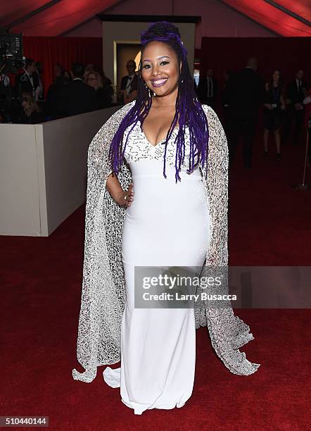 Singer Lalah Hathaway attends The 58th GRAMMY Awards at Staples Center on February 15, 2016 in Los Angeles, California.