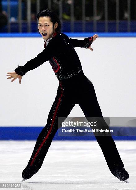 Daisuke Takahashi of Japan competes in the Men's Singles Short Program during day one of the 74th All Japan Figure Skating Championships at the...