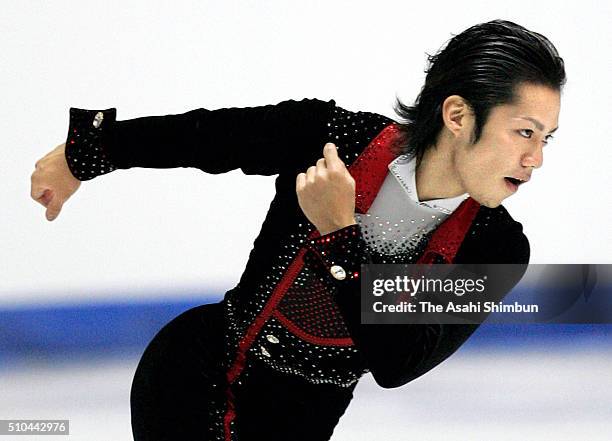 Daisuke Takahashi of Japan competes in the Men's Singles Short Program during day one of the 74th All Japan Figure Skating Championships at the...
