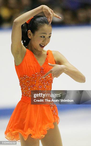 Mao Asada competes in the Women's Singles Short Program during day two of the 74th All Japan Figure Skating Championships at the Yoyogi National...